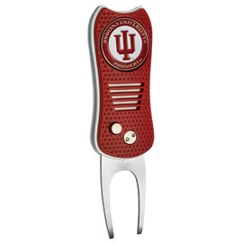 Mobile Pro Shop Divot Repair Tool for Golf with Double-Sided Removable Magnetic Ball Marker – Premium Divot Fixer Tool – Durable, Lightweight, Pocket-Sized, Easy to Use (Indiana Hoosiers)