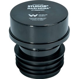 Studor 20297 Maxi-Filtra Septic Tank Drain Vent Two-Way Active Carbon Filter, 3- or 4-Inch Connection