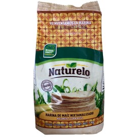 Generic Naturelo Harina De Maiz Blanco 1kg / Mexican White Corn Flour, Gluten Free & GMO Free Flour for Tortillas