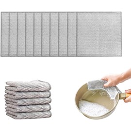 uunida - Trapos de Alambre Multiusos Tipo Fibras para trastes, Trapos de Limpieza de Alambre, Puede ser usada como Esponja para trastes, paño de Limpieza de Alambre (15)