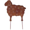 B2S BACK2SEASON Metal Sheep Stake Rust Look Elegant Garden Stake