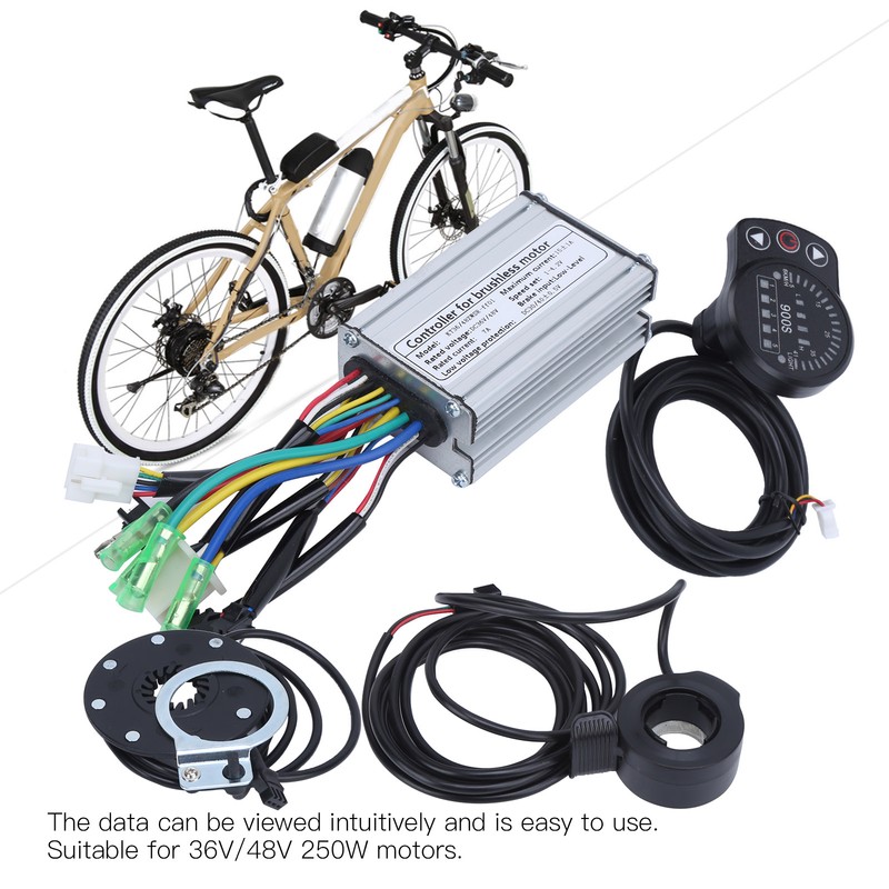 36V/48V 250W Electric Motor Brushless 7A Controller with KT‑900S LED