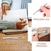 Angoily 3pcs Stainless Steel Tweezers Tweezers Stamp Tongs Stamp Collecting