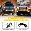 Xprite Amber Green LED Surface Mount Strobe Lights Kit, w/Control