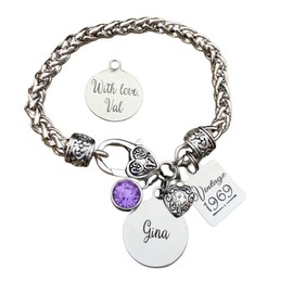 FRIENDSHIP bracelet, Birthday gift,Best friend gift, amethyst, Friend birthday gift, 40th birthday, Gifts for HER, 60th birthday 50th