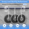 ANDGOO 10 Pack No Drill Curtain Rod Brackets, Renter Friendly