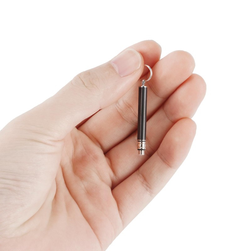 Qlfecle Portable Mini Titanium Toothpicks Holder, 2 Pieces Stainless Steel