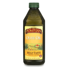 Pompeian Mild Taste Olive Oil, Mild Flavor, Perfect for Roasting & Sauteing, Naturally Gluten Free, Non-Allergenic, Non-GMO, 48 FL. OZ.