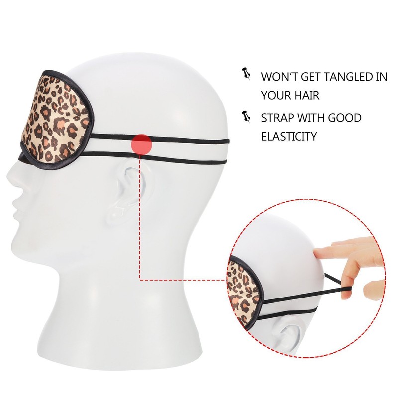 3 Pack Sleep Mask, Leopard Eye Masks Shade Cover for