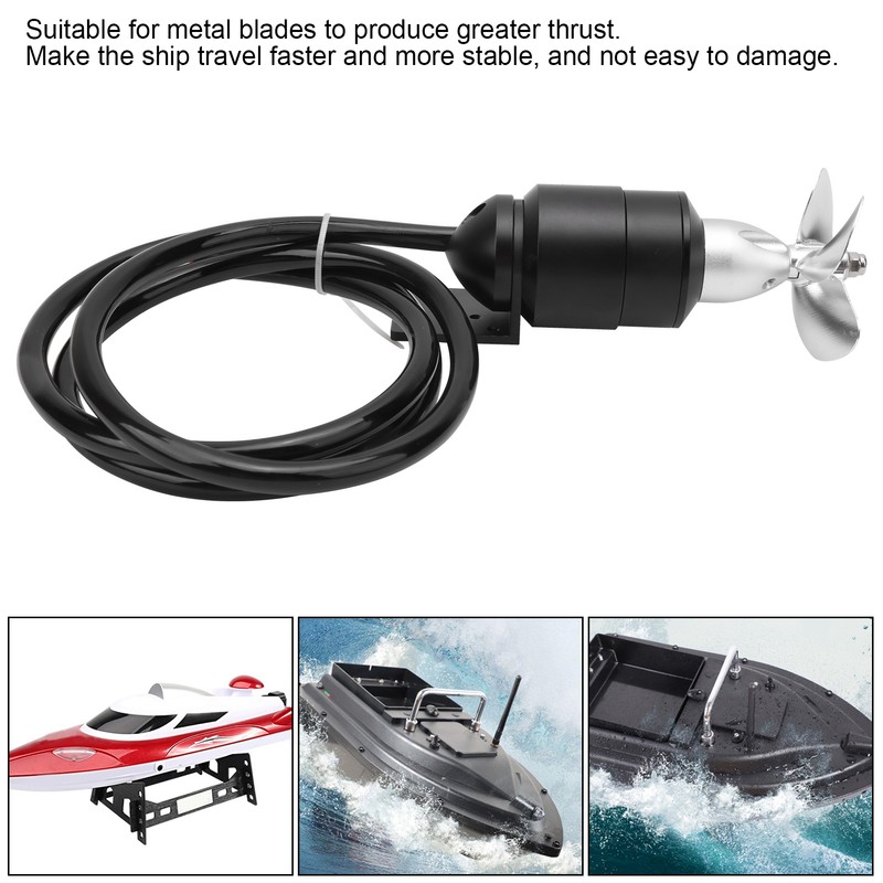 Waterproof Brushless Motor 6S 24V Underwater Thruster Metal Paddle fit