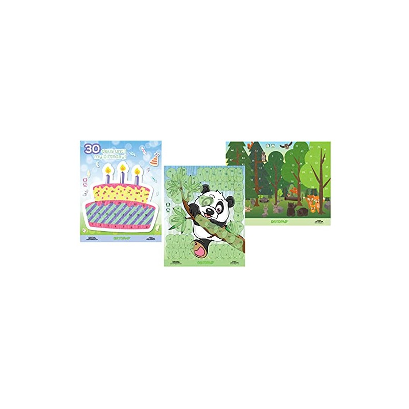 Ortopad® Reward Poster Pack, Forest/Panda/Birthday