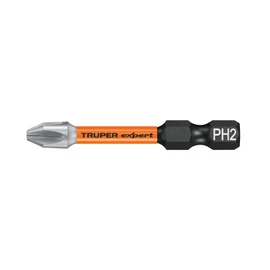 Truper PUDE-1201I, Estuche con 5 puntas de cruz PH1 de impacto largo 2"