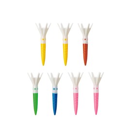 DAIYA GOLF Golf Tee Tomahawk Tee Short (7 Pieces) Total Length 1.7 inches (42 mm) TE-508A Type A Type (White Cup)