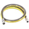 SPARES2GO Universal 'Micropoint' Oven Cooker Gas Supply Hose Pipe (4ft 1/2 inch, Bayonet, BS EN14800 CE)