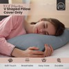 Rohi Grey V Shaped Pillowcase – Soft & Breathable V