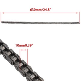 WOOSTAR #35 Chain 140 Links Replacement for GX120 GX140 GX160 GX200 168cc Go Kart Mini Bike 168F 6.5HP Engine Predator 79cc 100cc 212cc Coleman CT100U CC100X