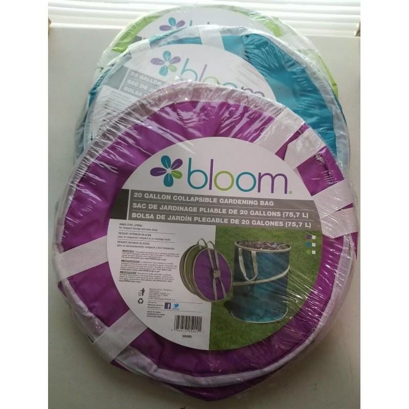 Bloom Collapsible Gardening Bag Clothes Hamper 20 gallon Capacity Set