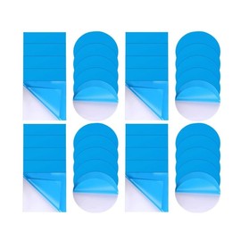 40 Stück Reparaturflicken aus PVC, selbstklebend, für Pool, Reparaturset, Unterwasser-Klebeband, wasserdicht, quadratisch und rund, quadratische Flicken für Wasserbett, aufblasbare Schwimmbäder