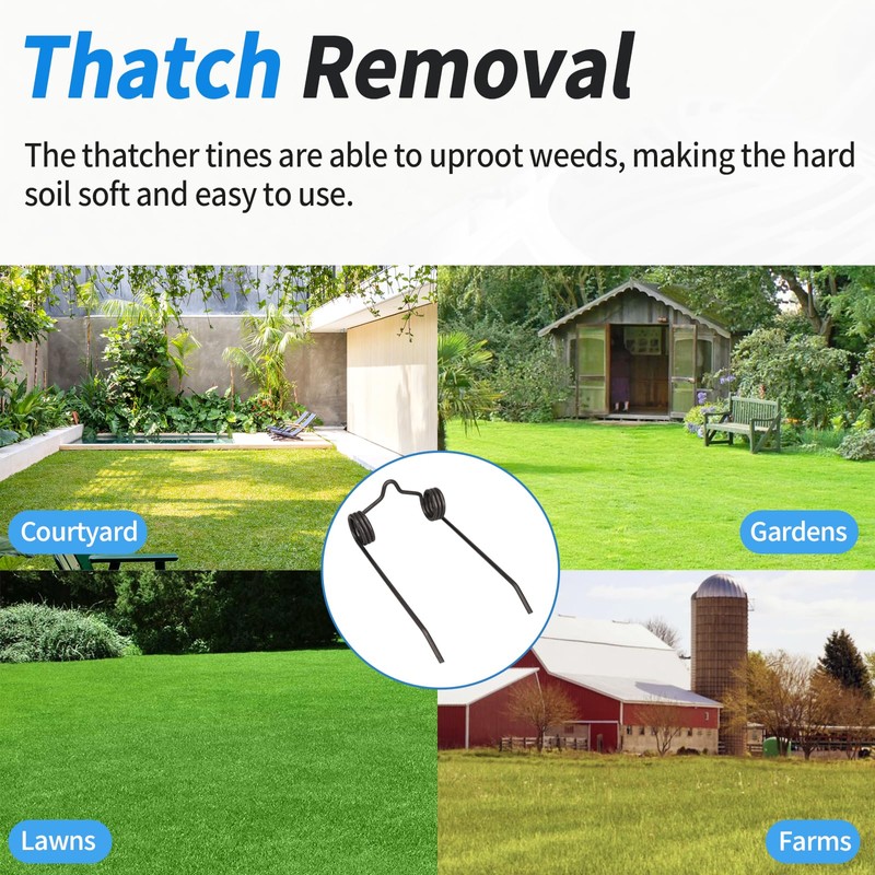 Dfnidy 43783 Dethatcher Tines Replacement, for Agri-Fab Dethatcher, Thatcher Spring