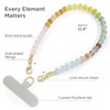 Posadina Natural Stone Phone Charm, Beaded Healing Phone Wrist Strap,