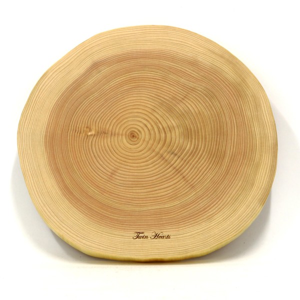[Cypress] Annual Ring Natural Single Piece Cutting Board, Cooking Plate
