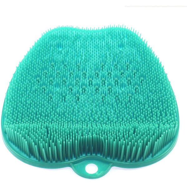 Newthinking Foot Scrubber Cleaner Massager, Shower Foot Massager Cleaner Brush with Non-Slip Suction Cups and Soft, for Foot Care, Foot Circulation & Reduces Foot Pain (Green)