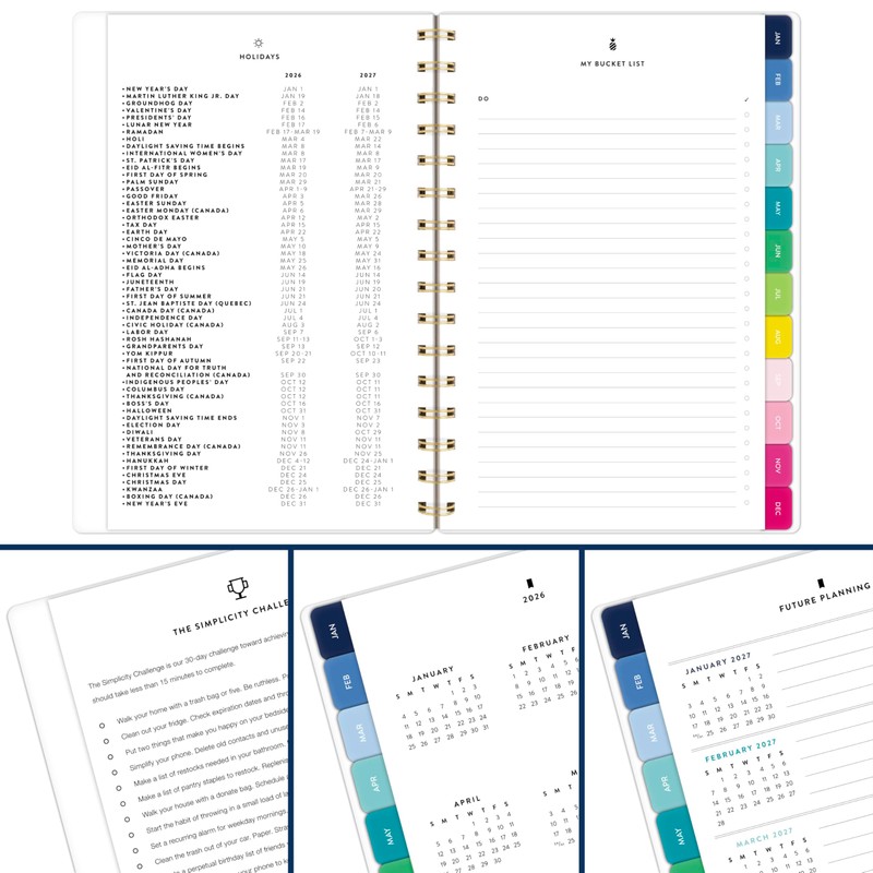 AT-A-GLANCE 2026 Planner, Simplified by Emily Ley, Weekly & Monthly,