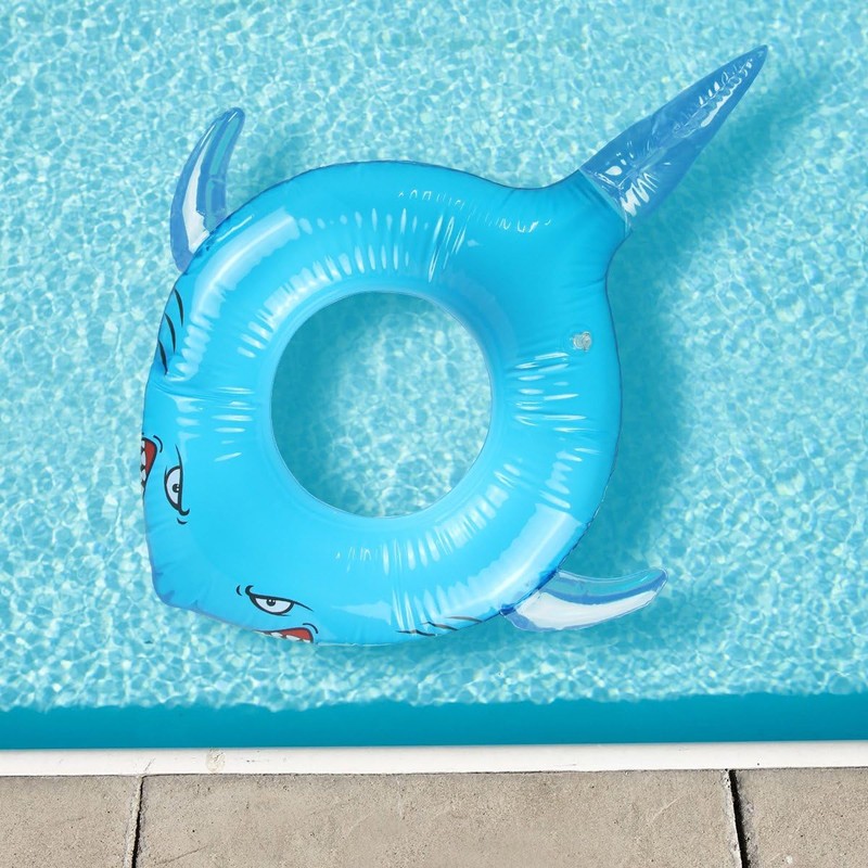 LAFALA Pool Floats Kids Shark Floaties Inflatable Pool Swim Lounger