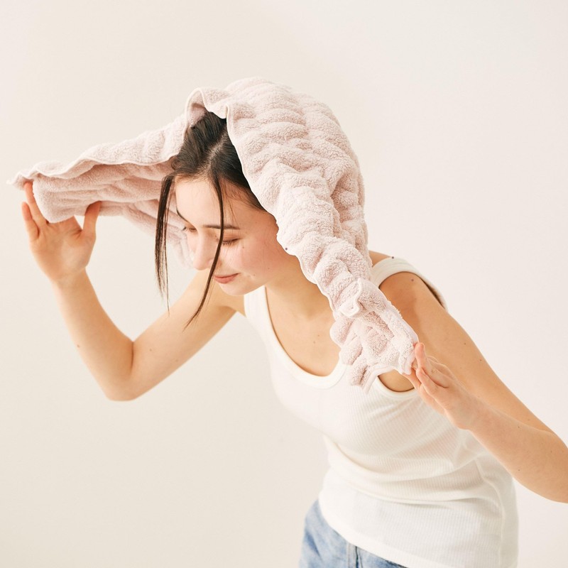 Francfranc Franfranc Hair Drying Towel, Pink