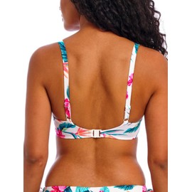 Freya 205027 Palm Paradise Plunge Bikini Top White