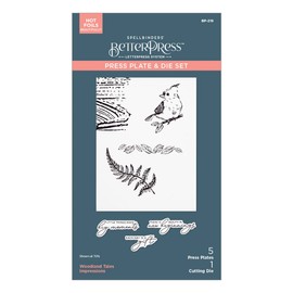 Spellbinders Woodland Tales Impressions Better Press Plate, Metal