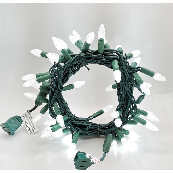Yirunfa C3 Christmas Lights 50 Cool White LED String Lights,