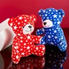Fun Express Mini Patriotic Star Print Stuffed Bears, 12 Pieces