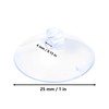 AccEncy Suction Cup 1'' Glass Suction Pads Clear PVC Sucker