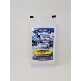 Pintail Coffee - 100% Colombian "Yellow-Tail" Whole Bean Coffee, Medium Roast, 12 oz. Bag