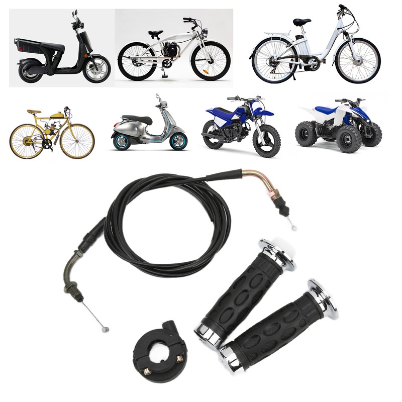 7/8in Twist Throttle Grips with Cable Housing Holder for GY6