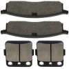 Caltric Front and Rear Brake Pads for Yamaha YZ80 Competition