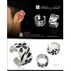2PIECES pi0418 Men’s Silver Ear Cuff Accessory, 92.5% Silver, Sold