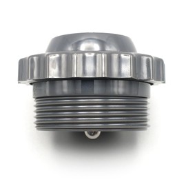 Swimables Spring Loaded Check Valve for Pools and Spas | Designed For the Return Line on Spas | 1.5 Inch MIP | Easy Thread Design and 316 Stainless Steel Spring (Dark Gray)