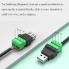 PENGLIN Pack of 4 USB 2.0 Type A Male Female