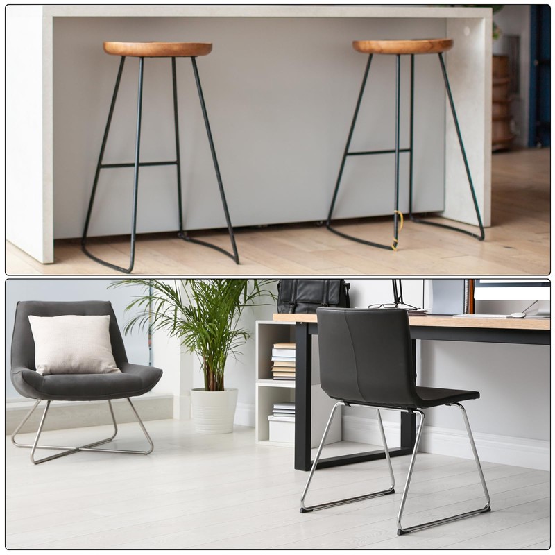 sourcing map 25Pack Rectangle Shaped Chair Legs Tips, Fitting 22mm