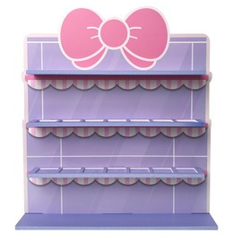 AUFGELD Display Shelf Compatible with Funko Bitty Kitty Series, Kitty Bow Design Organizer for Bitty Pop, Wallmountable Cute Bow Shape, Displays 31 Bitty Pops