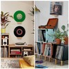 PHOENANCEE Solid Oak Wood, Record Wall Mount Shelf, Record Display