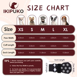 IKIPUKO 4Pcs Medium Dog Shoes for Hardwood Floors Anti Slip Dog Socks to Prevent Licking Paws Dog Booties for Hot Pavement Dog Non Slip Socks for Senior Dogs Socks for Wounds for Large Dogs Khaki
