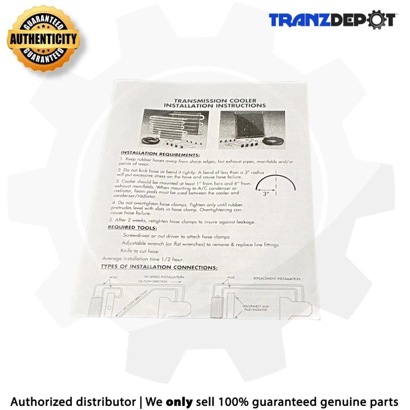 Hayden Transaver Plus Transmission Oil Cooler 3/4 x 7.5 x