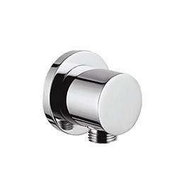 Designer Wall Connection Elbow for Shower Hose 1/2 Inch Chrome-Plated Brass Solid