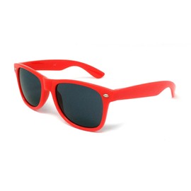 WS UK Adults Classic Sunglasses with UV400 Protection - Unisex (Red)