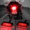 YnGia Motorcycle Rear Light Mini Led Motorbike Brake Light 12V