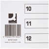 Q-Connect KF01354 1-12 Polypropylene Index A4 Multi Punched - White