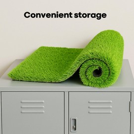 Air Conditioner Drip Cushion, Artificial Grass Mat AC Rain Cover, Air Conditioner Top Pad for Anti-Noise Water Drip Shield for Reducing AC Condensation Noise & Vibration